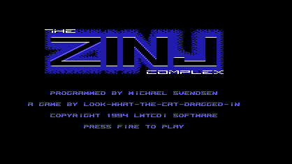The Zinj Complex Title Screen